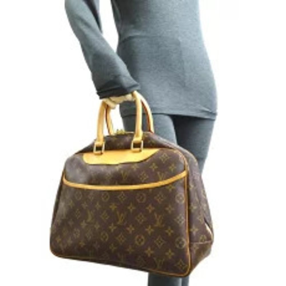 Louis Vuitton Deauville Boston Bag Monogram Brown - Picture 9 of 9
